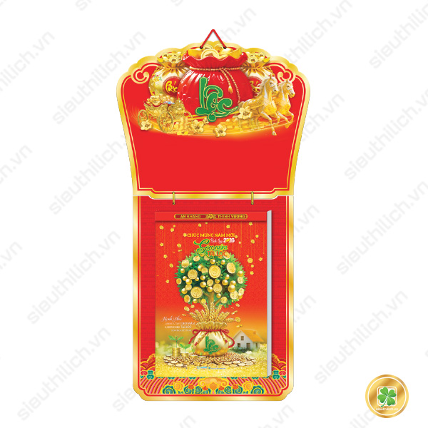 Lịch Bloc 25x35 siêu đại  - Gieo Mầm Tài Lộc